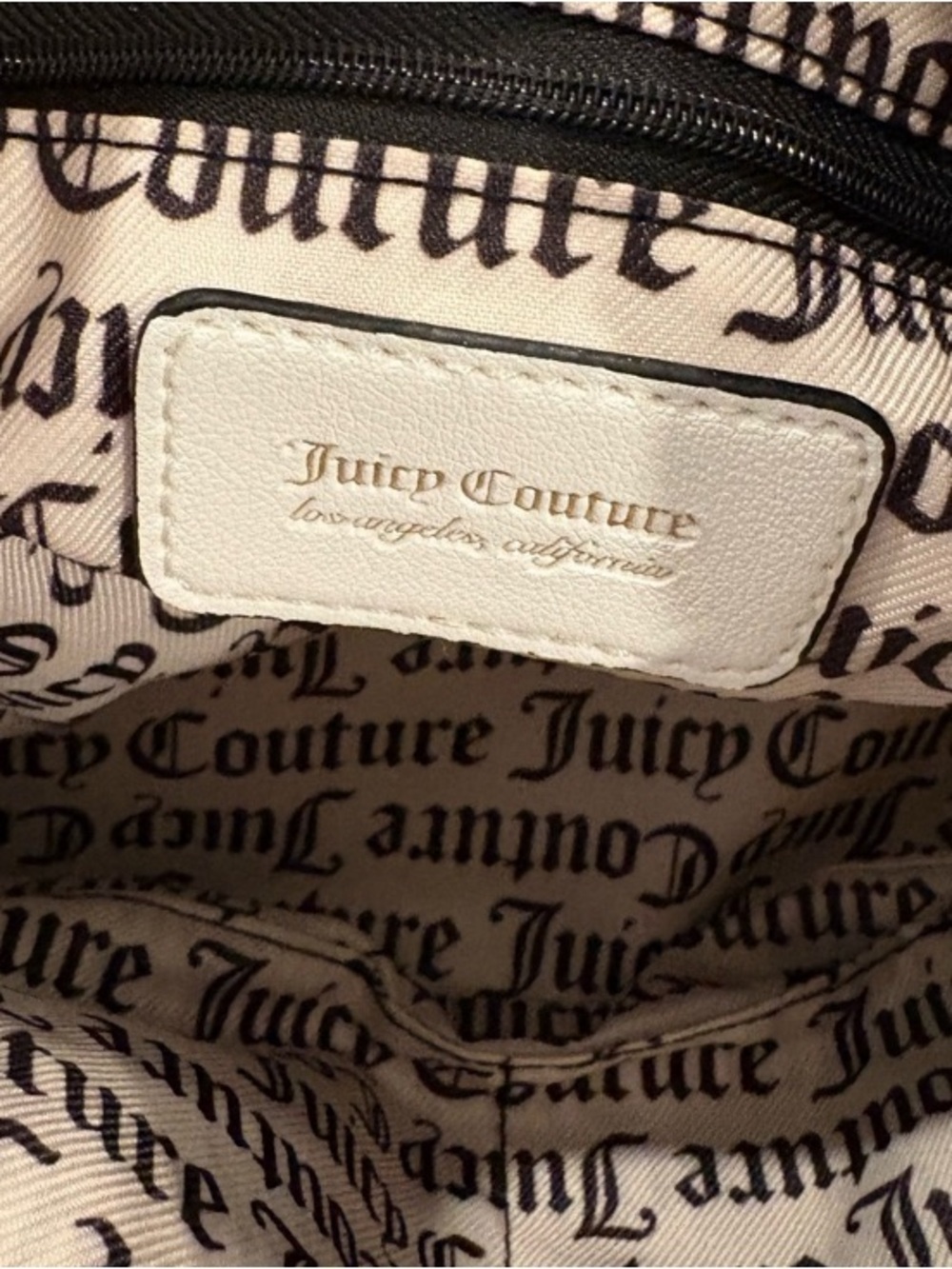 Juicy Couture light blue denim and white Dome Satchel with Heart Charm - Picture 8 of 11